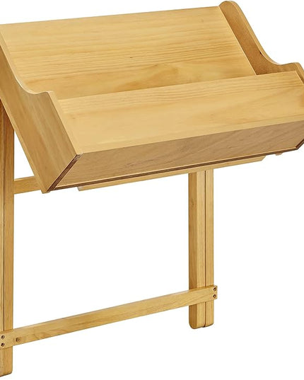 Linon Mable Folding Desk, Natural - LeafyLoom