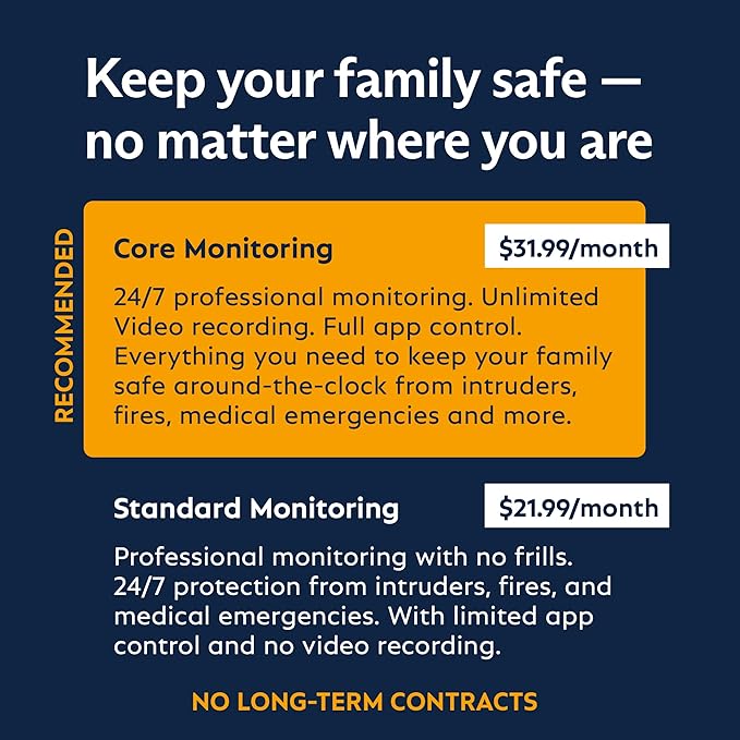 SimpliSafe 7 Piece Wireless Outdoor Camera Home Security System - Optional 24/7 Professional Monitoring - No Contract - Compatible with Alexa and Google Assistant SimpliSafe%C2%AE