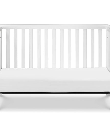 Carter's by DaVinci Colby 4-in-1 Low-Profile Convertible Crib in White, Greenguard Gold Certified - LeafyLoom