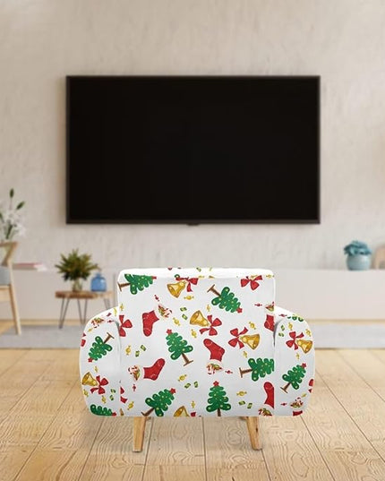 FKELYI Christmas Tree Easy Going Stretch Sofa Slipcover Washable Sofa Couch Cover Comfortable Furniture Protector with Elastic Bottom S FKELYI