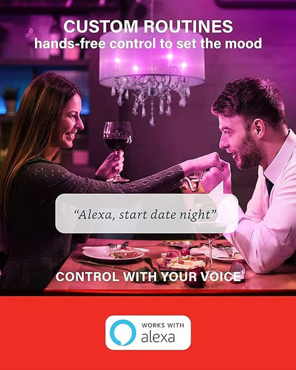 Sengled Alexa Light Bulb, E12 Smart Bulb, S1 Auto Pairing with Alexa Devices, Candelabra Light Bulbs, Smart Chandelier Light Bulbs that Work with Alexa, 45W Equivalent, Multicolor Dimmable, 2-Pack Sengled
