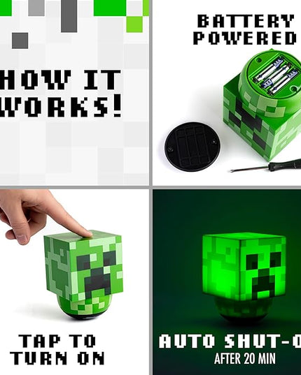 Paladone Minecraft Creeper Sway Lamp - Battery Operated Minecraft Light | Official Merchandise - LeafyLoom