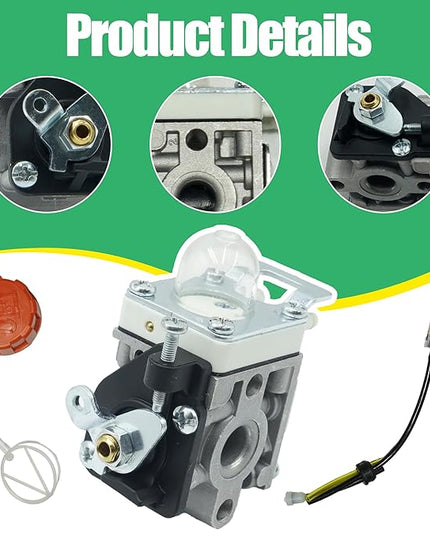 A021004700 A021000722 A021000723 New Carburetor Kits with Air Filter Fits for Echo PB-2520 Leaf Blower Replaces A021004700 A021000722 A021000723 - LeafyLoom