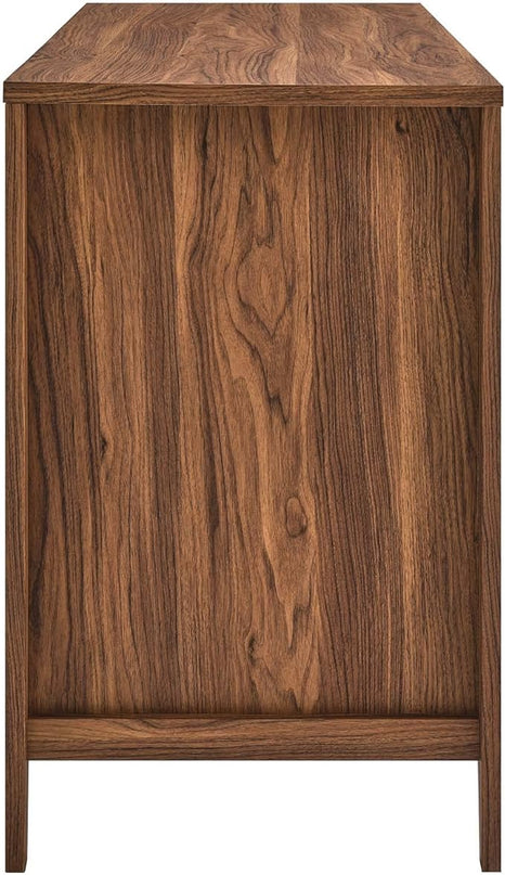 Modway Soma Desk, Walnut, 47" - LeafyLoom