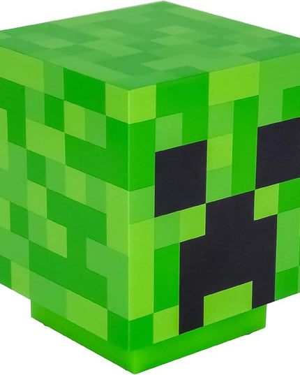 Paladone Minecraft Creeper Desk Light with Official Creeper Sounds, Handheld Night Light for Kids Room or Gamer Décor - Licensed Minecraft Gifts - LeafyLoom