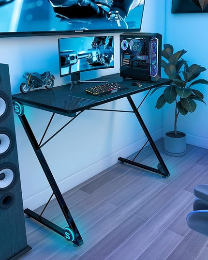 Desk-Home Office Desk Computer Desks Storage Drawers Bedroom Study Writing Table - LeafyLoom