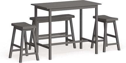 Safavieh Home Collection Haley 4Pc Pub Set, Grey - LeafyLoom