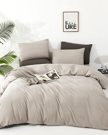 Light Khaki Comforter Set Cal King Size Khaki Comforter 3 Pieces Champagne Color California King Comforter Bedding Set Women Solid Khaki Cal King Bed Comforter Set - LeafyLoom