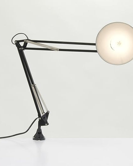 Studio Designs Swing Arm Lamp with 13-watt CFL Bulb, Black - LeafyLoom