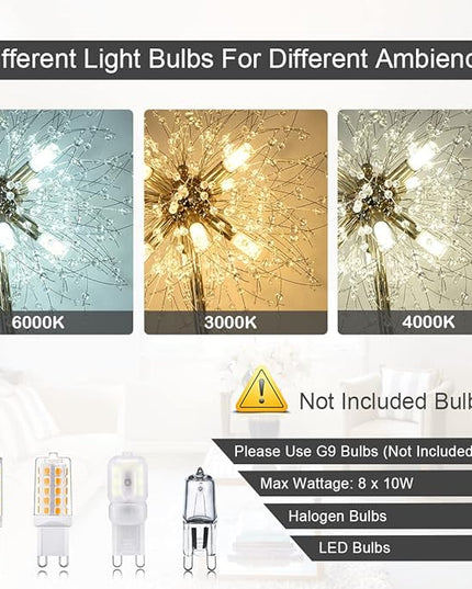 69 inch Crystal Floor Lamp, Modern Standing Lamp with K9 Crystal, LED Floor Lamp with On/Off Foot Switch, Metal Tall Pole Lamp for Living Room, Girls Room, Bedroom, Dresser, Office, Gold Finish - LeafyLoom