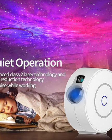 CHIGIH Smart Galaxy Star Projector,LED Starry Sky Night Light ,Nebula Ceiling Night Light App & Voice Controlled for Gaming Room,Bedroom,Home Theater,Camp Tent lightupforyouinCHIGIH