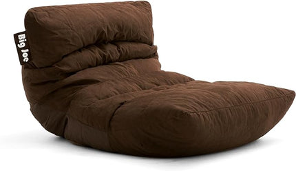 Big Joe Roma Bean Bag Chair, Chocolate Plush, Soft Polyester, 3 feet - LeafyLoom