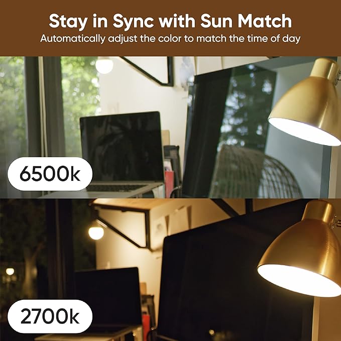 Wyze Bulb Color, 1100 Lumen WiFi RGB and Tunable White A19 Smart Bulb, Works with Alexa and Google Assistant, Four-Pack WYZE