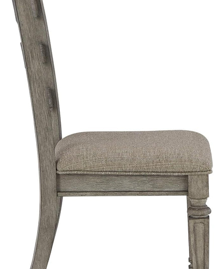 Signature Design by Ashley Lodenbay Classic Farmhouse Weathered Dining Chair, Set of 2, Antique Gray - LeafyLoom