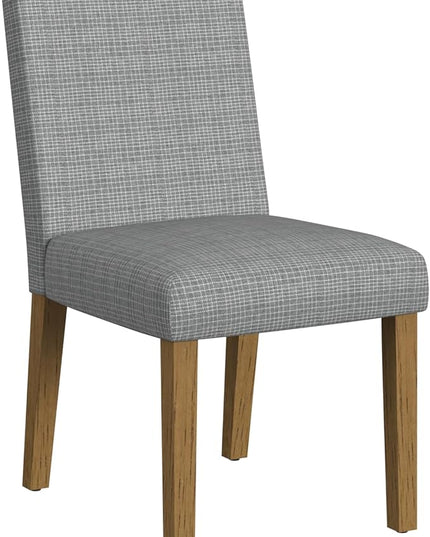 HomePop Classic Upholstered Parsons Dining Chairs, Single Pack, Gray - LeafyLoom