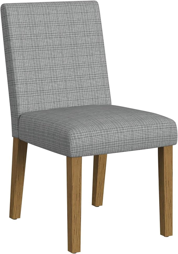 HomePop Classic Upholstered Parsons Dining Chairs, Single Pack, Gray - LeafyLoom