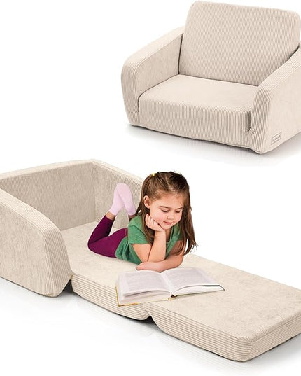 ZICOTO Sturdy Toddler Chair and Couch - The Perfect Kids Sofa for Girls and Boys - Ideal Fold Out Sofa Chairs to Give Your Kids a Safe and Fun Place to Sit - LeafyLoom
