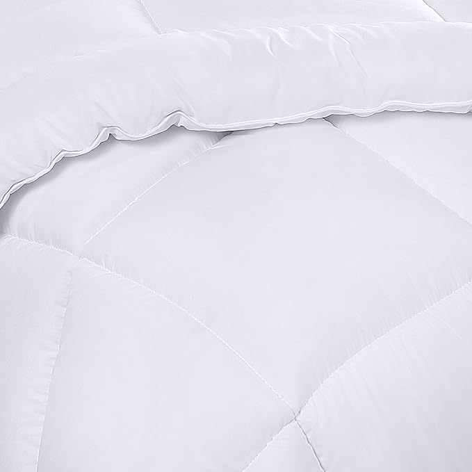 Utopia Bedding Twin Comforter Set Kids with 1 Pillow Sham, Bedding Comforter Sets, Down Alternative White Comforter, Soft and Comfortable, Machine Washable (Pack of 6) - LeafyLoom