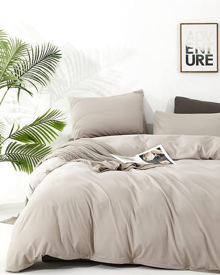 Light Khaki Comforter Set Cal King Size Khaki Comforter 3 Pieces Champagne Color California King Comforter Bedding Set Women Solid Khaki Cal King Bed Comforter Set - LeafyLoom