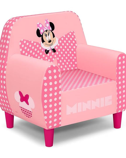 Delta Children - Disney Minnie Mouse Foam Chair for Kids, Pink - LeafyLoom