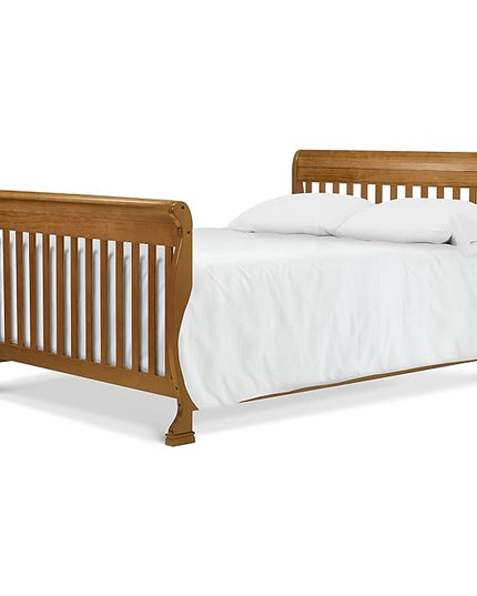 DaVinci Kalani 4-in-1 Convertible Crib in Chestnut, Greenguard Gold Certified - LeafyLoom