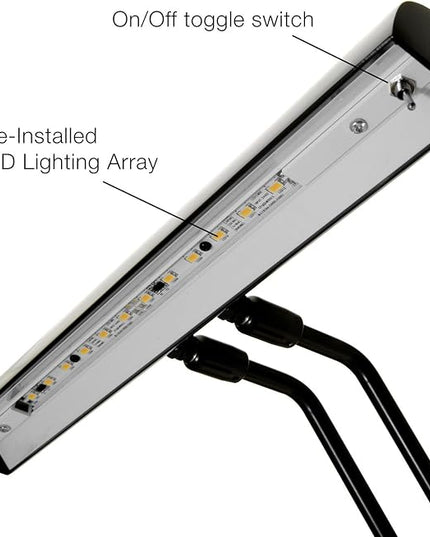 Cocoweb 12 LED Piano Desk Lamp with Dimmer - Oil Rubbed Bronze - LeafyLoom