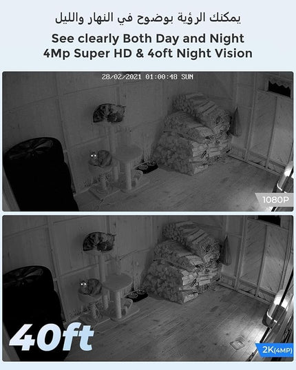 REOLINK Indoor Security Camera, 2.4/5 GHz WiFi, 5MP 360 Degree Pet Camera with Auto Tracking, Person/Pet Detection, Local Storage, 2 Way Talk, Ideal for Baby/Dog Monitor, Plug-in, E1 Pro 2 Pack (New) REOLINK