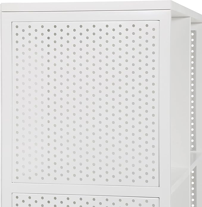 OSP Home Furnishings Ace Contemporary Modern Storage Cube Bookcase, 4 Cubes, White Finish - LeafyLoom