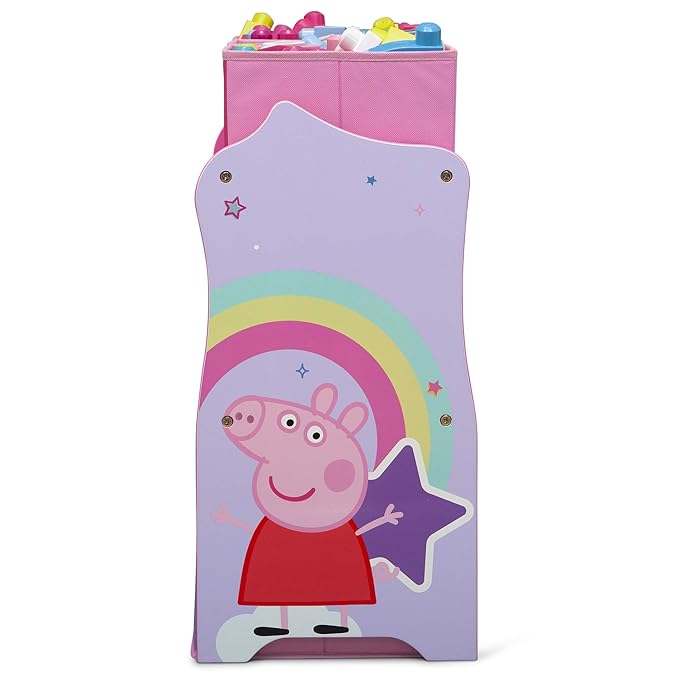 Delta Children Design & Store 6 Bin Toy Storage Organizer, Peppa Pig - LeafyLoom