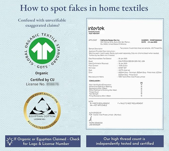 California Design Den Striped Sheets for Full Size Bed, Soft 100% Cotton Sheets, Luxury 400 Thread Count Sateen, 4 Piece Deep Pocket Cooling Sheets Set (White Sheets) - LeafyLoom