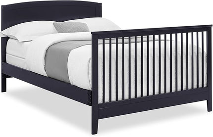 Delta Children Campbell 6-in-1 Convertible Crib - Greenguard Gold Certified, Midnight Grey - LeafyLoom