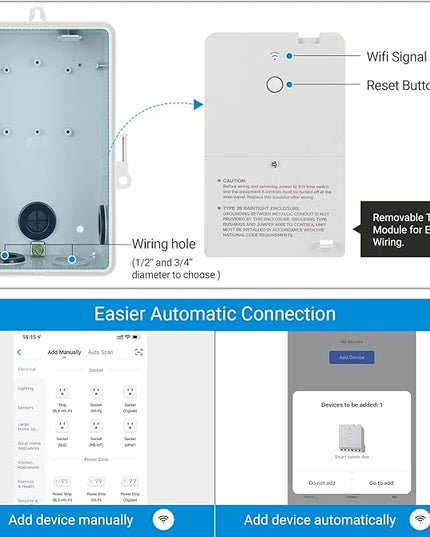 DEWENWILS Pool Timer, WiFi Timer Switch, Heavy Duty 40A 120-277 VAC 2HP, Compatible with Smart Phone, Alexa, Google Assistant, ETL Listed Milky DEWENWILS