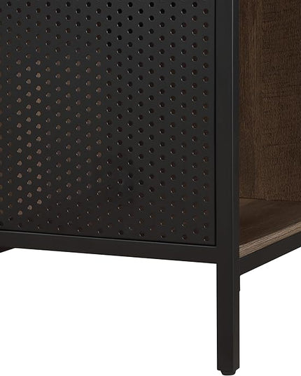 OSP Home Furnishings Ace Contemporary Modern Storage Cube Bookcase, 4 Cubes, Ozark Ash Finish - LeafyLoom