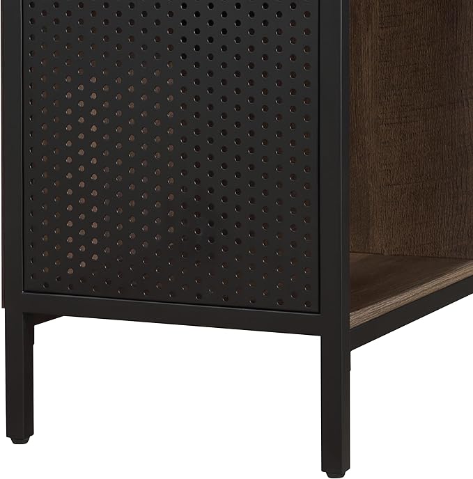 OSP Home Furnishings Ace Contemporary Modern Storage Cube Bookcase, 4 Cubes, Ozark Ash Finish - LeafyLoom