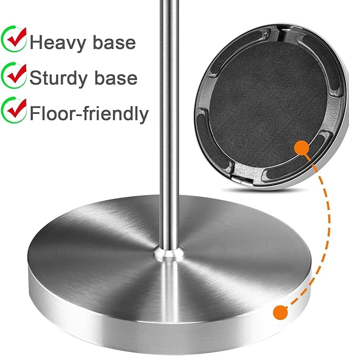 【Upgraded】 Dimmable Floor Lamp for Living Room, 1100 Lumens LED Edison Bulb Included, Simple Standing Lamp with Linen Lamp Shade, Modern Tall Lamp for Living Room Bedroom Office Dining Room Dorm - LeafyLoom