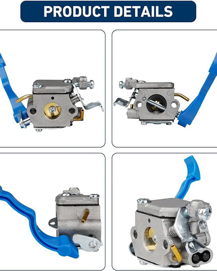 HUZTL 590460102 Carburetor for Husqvarna 125B 125BX 125BVX Leaf Blower Parts C1Q-W37 Carb Air Filter Fuel Line Kit - LeafyLoom