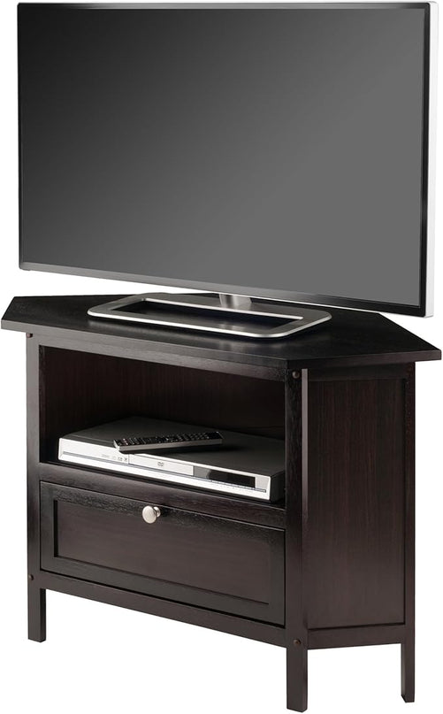 Winsome Corner TV Stand, Screens up to 27", Espresso (92634) - LeafyLoom