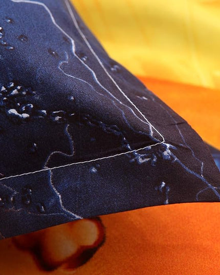 Btargot Twin Basketball and Fire Quilt Set Bedding Sets, 3D Sports Themed Bedding, All-Season Reversible Quilted Duvet, for Children Boy Girl Teen Kids - includes 1 Comforter, 2 Pillow Sham - LeafyLoom