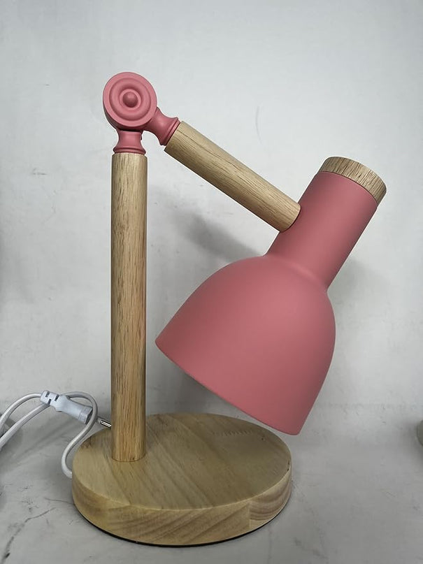 himmel Table Lamp, Adjustable Wooden Table Lamp, Children's Desk Lamp for Bedroom, Living Room, E27 Base Reading Next Lamp - LeafyLoom