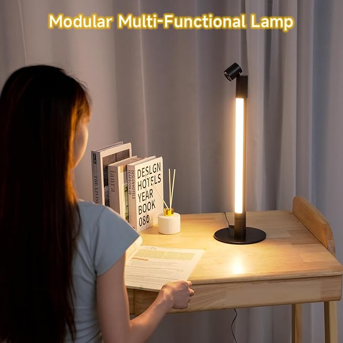 Corner Floor Lamp - Black RGB LED Floor Lamp with Music Sync and 16 Million DIY Colors, App & Remote Control, Color Changing Modern Smart Corner Lamp for Bedroom Living Room - LeafyLoom