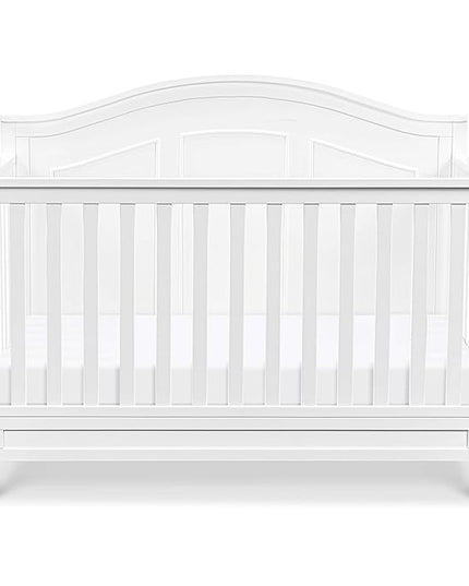 DaVinci Emmett 4-in-1 Convertible Crib in White, Greenguard Gold Certified - LeafyLoom