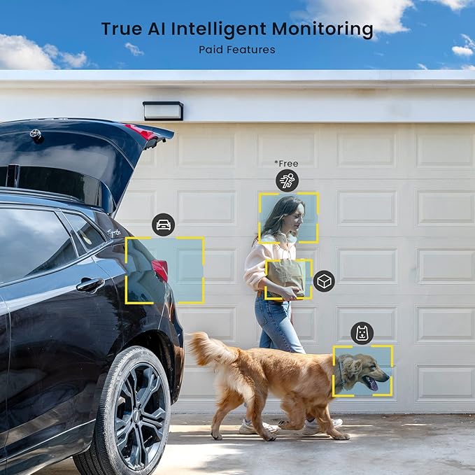 ieGeek 5MP Security Cameras Wireless Outdoor, Solar Outdoor Security Cameras System 360° PTZ with Spotlight & Siren, 2.4Ghz Outdoor Cameras for Home Security,Color Night Vision, Compatible with Alexa ieGeek