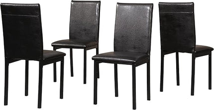 NicBex Haerin-SD-00347-LWJ Dining Chairs, 21.5"x17.5"x36", Black - LeafyLoom