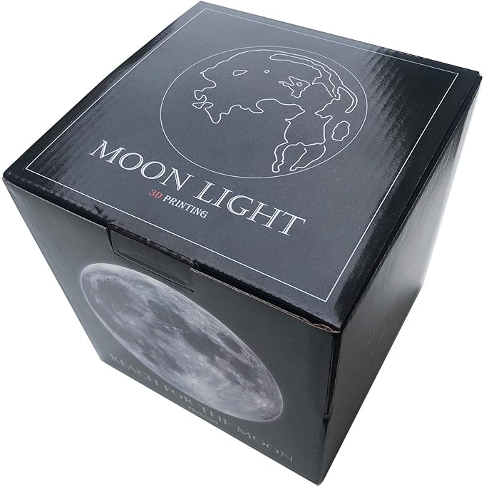 Personalized Gifts Engraved 3D Moon Lamp Night Light for Daughter with Wood Stand,Cool Lamps to Teenage Girl Room Decor, Daughter Gifts Nightlight from Dad - LeafyLoom
