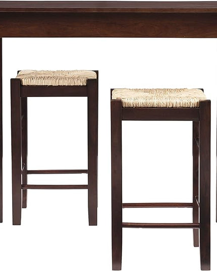 Linon Tavern Three Piece Counter Set, Espresso - LeafyLoom
