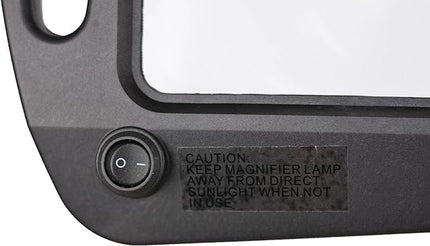 402039-04 Full Page 8 x 10 Inch Magnifier LED Illuminated Floor Lamp, Black - LeafyLoom