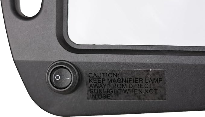 402039-04 Full Page 8 x 10 Inch Magnifier LED Illuminated Floor Lamp, Black - LeafyLoom