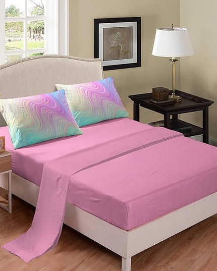 Bodhi Girls Full Comforter Sets with Sheets,Pink Bedding Sets Full,Bed in A Bag Full Comforter Sets,Kids Bedding Set for Girls Full(1 Comforter, 1 Flat Sheet, 1 Fitted Sheet, 2 Pillowcases) - LeafyLoom