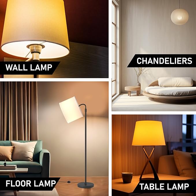 4 Lamps + Remote Control for - Floor Lamps for Living Room - 3 Lights Mode Tall Lamp for Living Room - Corner 360 Reading Lamps Floor Standing LED Floor Lamps for Living Room Floor Lamp with Remote - LeafyLoom
