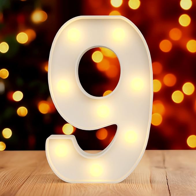 Light Up Numbers Marquee Numbers 90s Party Decorations Kitchen Decorations House Decorations Living Room Welcome Home Decorations Office Decorations for Work 90th Birthday Decorations for Women - LeafyLoom